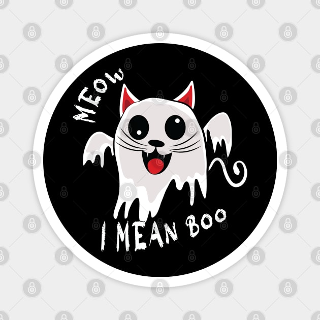 Meow I Mean Boo Magnet by ArticArtac